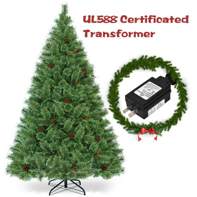 72' Lighted Pine Christmas Tree