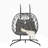Wicker Rattan Patio Basket Egg Swing Chair with UV Resistant Cushions-925320615-925320665