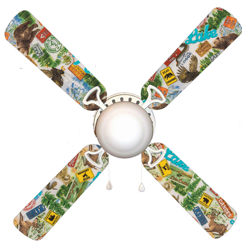 Ventilateur de plafond 4 pales 42 "