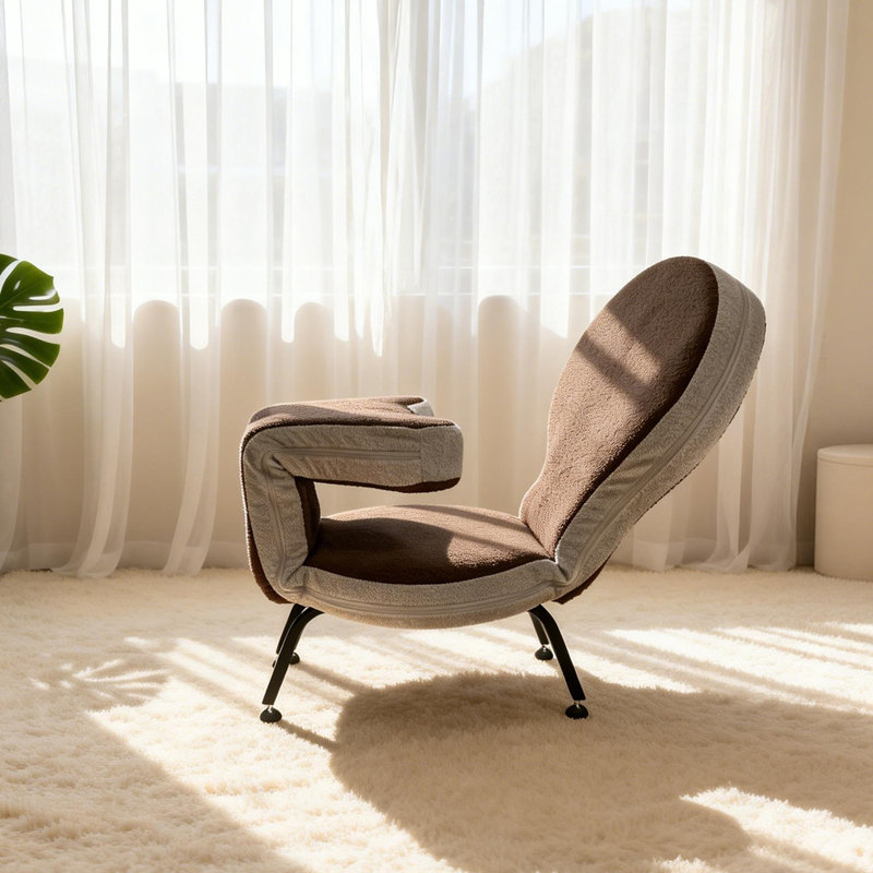 Multi-functional foldable lazy sofa chair