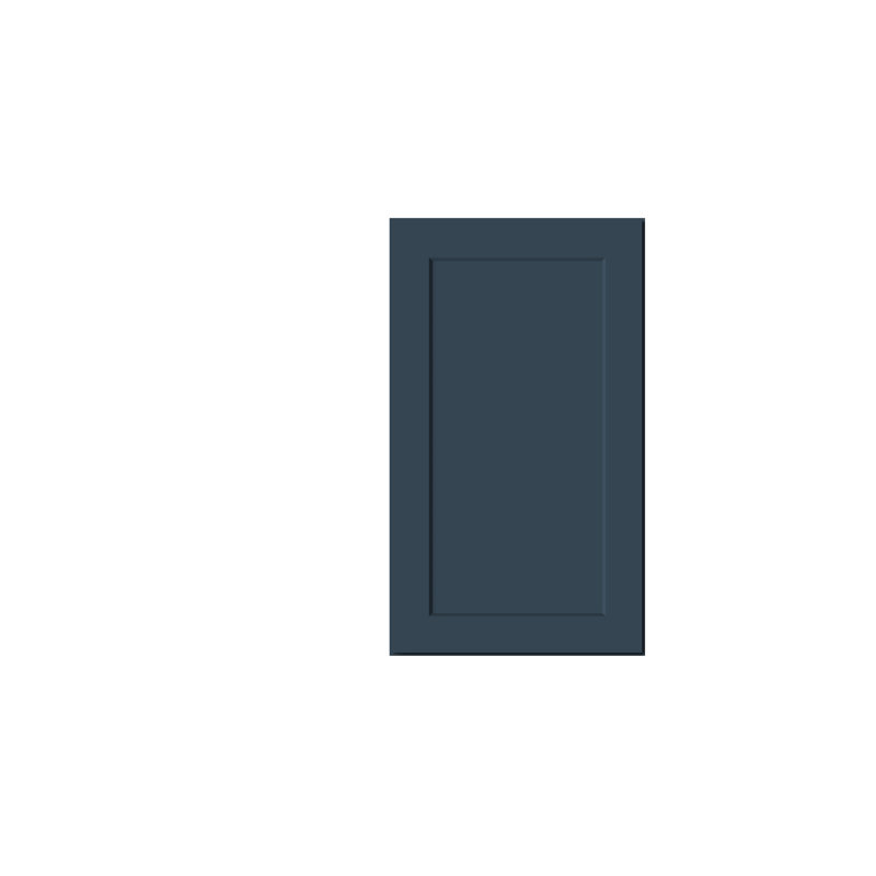 Armoire murale à porte simple de style Shaker de L 36 po x l 36 po x P 12 po DL Cabinetry (prête à assembler) - gris Cyber