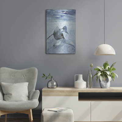"Dolphin And Calf" par Stellar sur métal