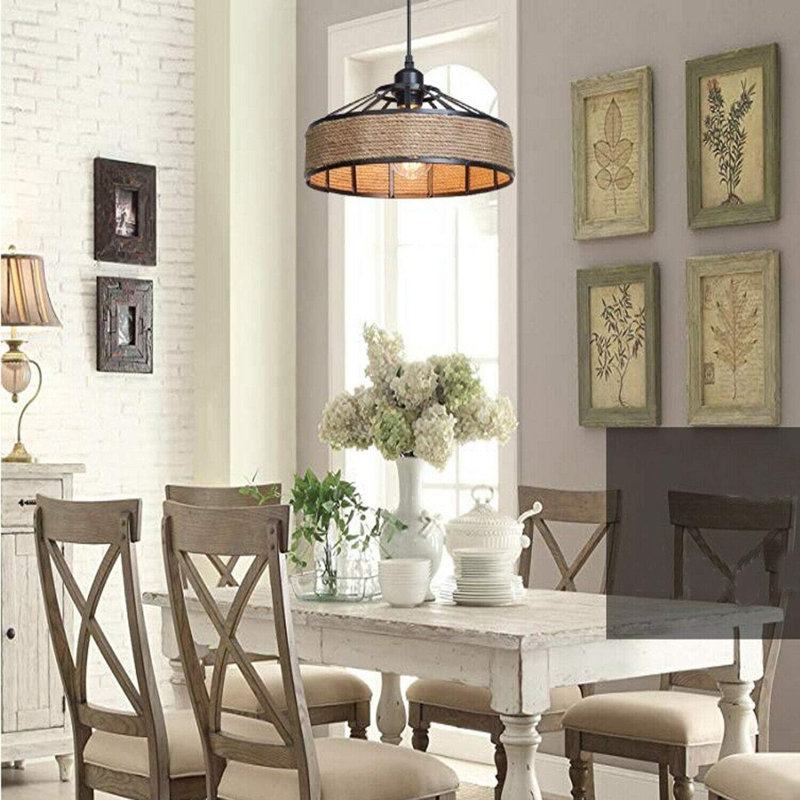 1 - Light Black Dome Pendant, 40 cm shade