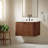 Zia 30" Wall-Mount Bathroom Vanity With Marble Sink-111150386