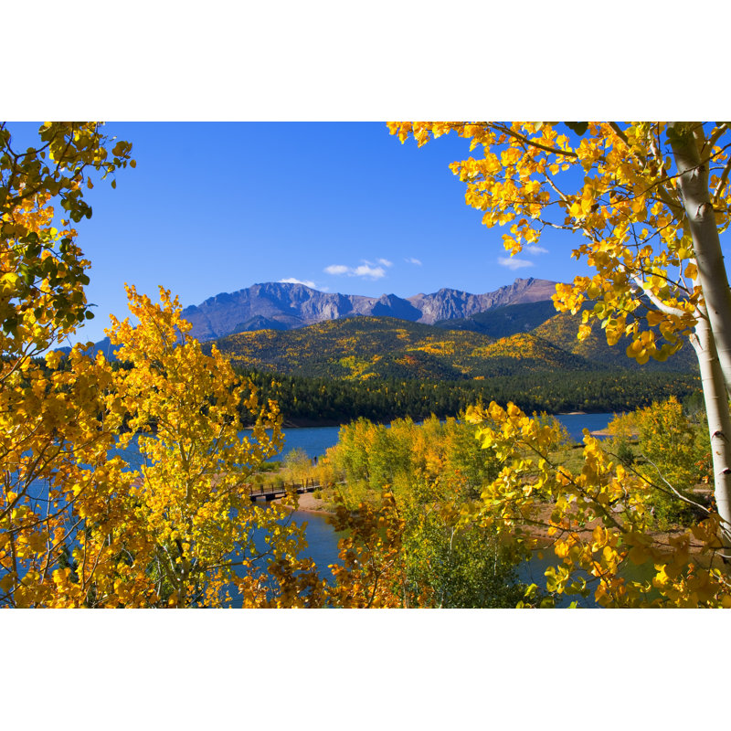 Pikes Peak And Crystal Reservoir - Wrapped Canvas Print, 30cm H x 46cm W x 3.8cm D