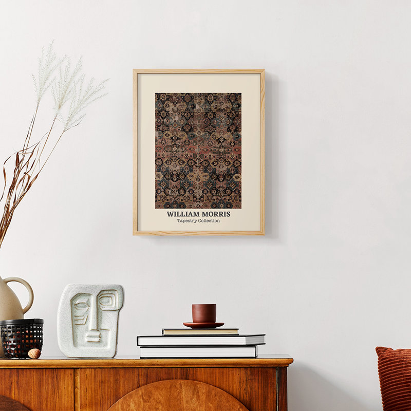 William Morris, reproduction d'art encadrée, Naturel, H 14 po x l 11 po
