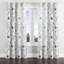 Rideaux en velours floral - œillets Boltuch gris - 1 panneau-1173864887-1173864890