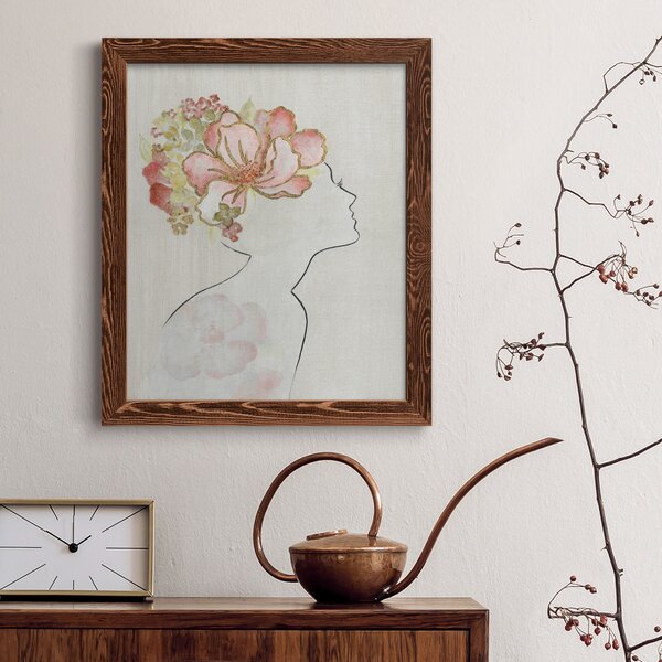 Rosdorf Park Fashion Floral Silhouette I - Picture Frame Painting on ...