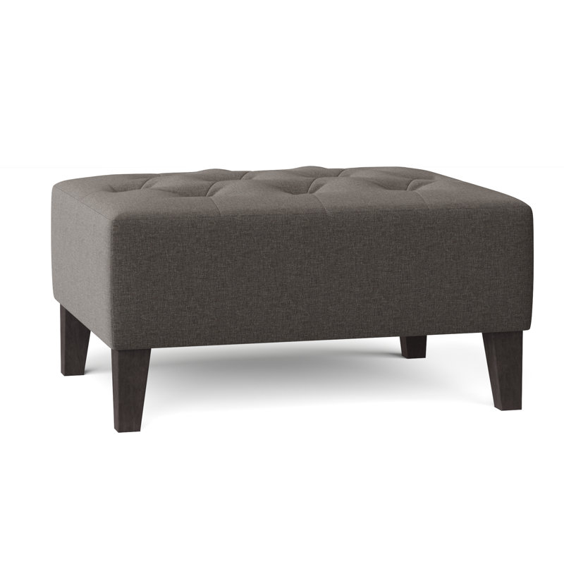 Carruth Upholstered Ottoman, Thrillist Graphite Sustain®
