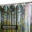 Rideau de douche avec 12 crochets Green Forest Trees-440519172