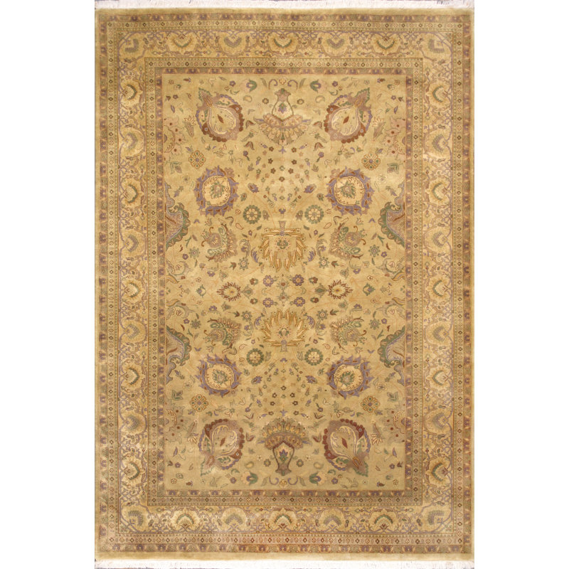 Melody Hand-Knotted Multicolor Wool Area Rug 6'2" x 8'11"