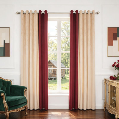 2panels Curtains For Bedroom And Living Room, Excluding Curtain Heads