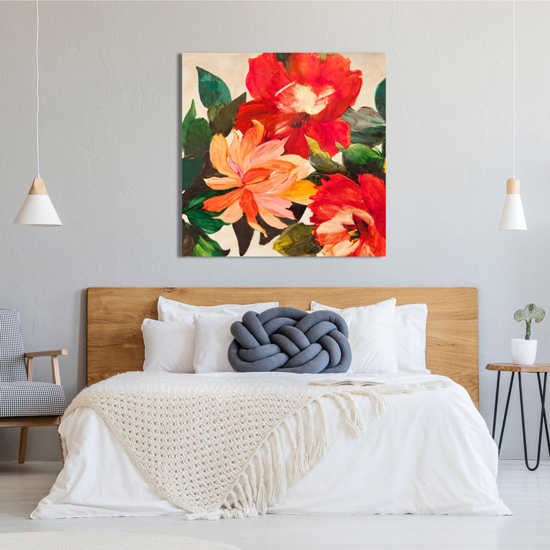 Summer In The Garden I - Wrapped Canvas Print, 70cm H x 70cm W x 4cm D