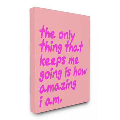 "The Only Thing That Keeps Me Going", art mural sur toile par House of Lulu
