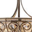 3-Light Drum Crystal Semi Flush Mount