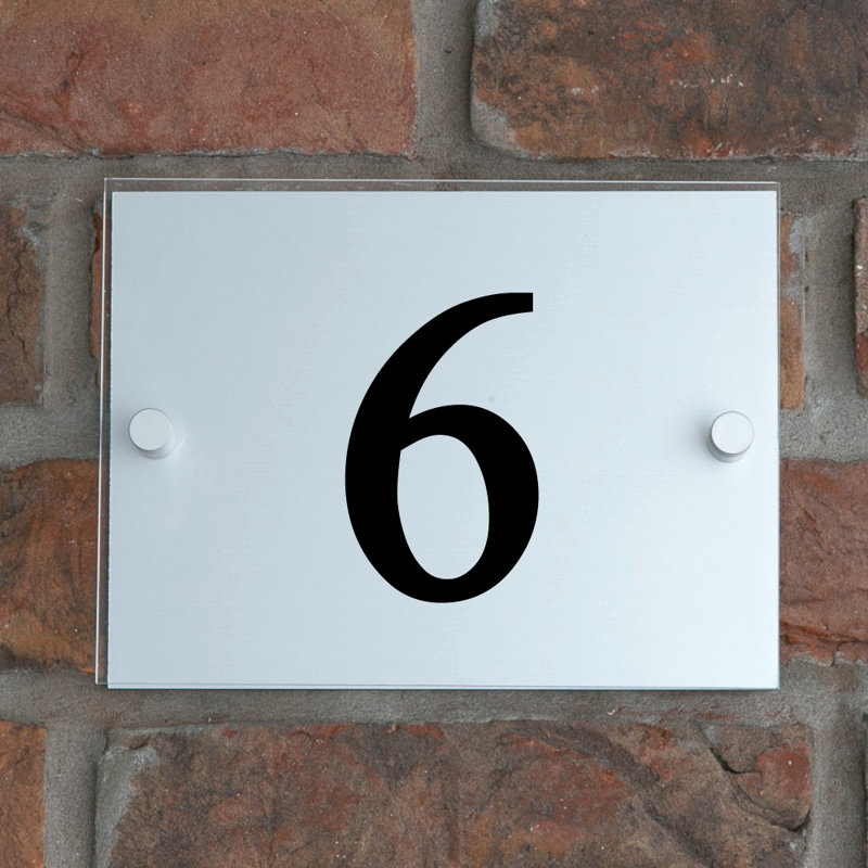 Champy 15cm H Plastic House Number, 6