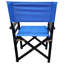 Chaise pliante en bois avec coussin d'assise en toile noire - Paquet de 2. Pratique. Dimensions : 51 cm x 58 cm x 91 cm. Poids : 6,5 kg (2 chaises). Durable. Facile à transporter.