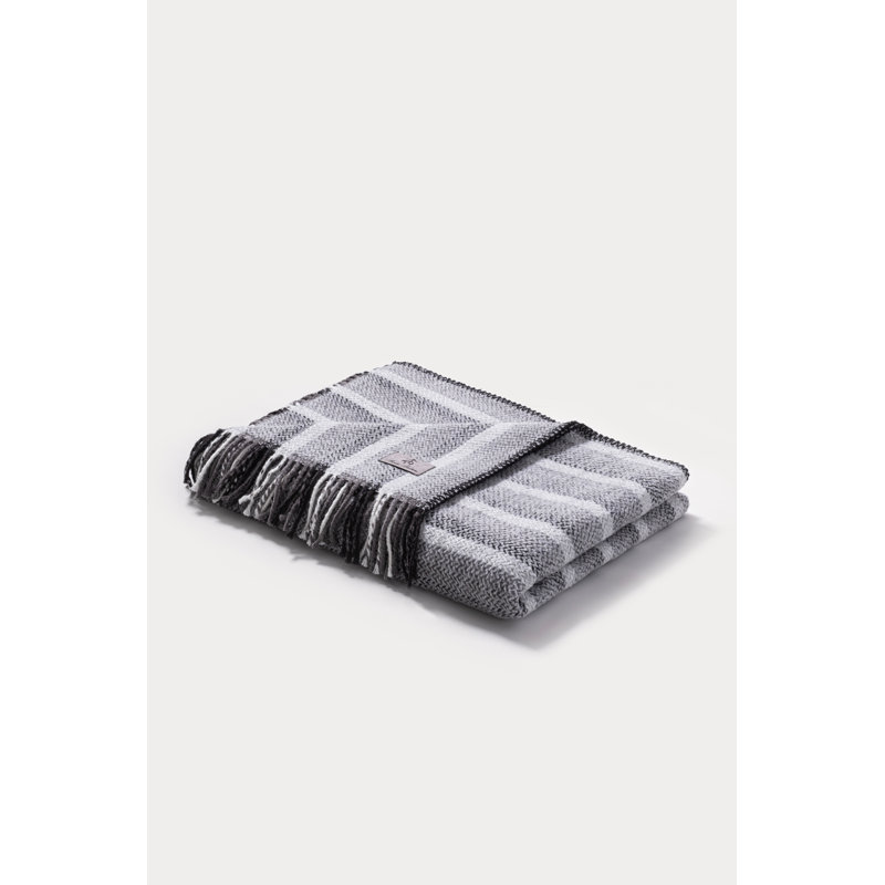 HERRINGBONE OMBRE Cotton Blend Throw