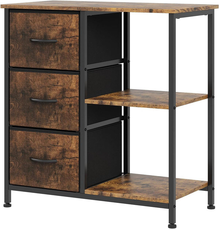 69.9cm Wide 3 -Drawer Steel File Cabinet, Brown