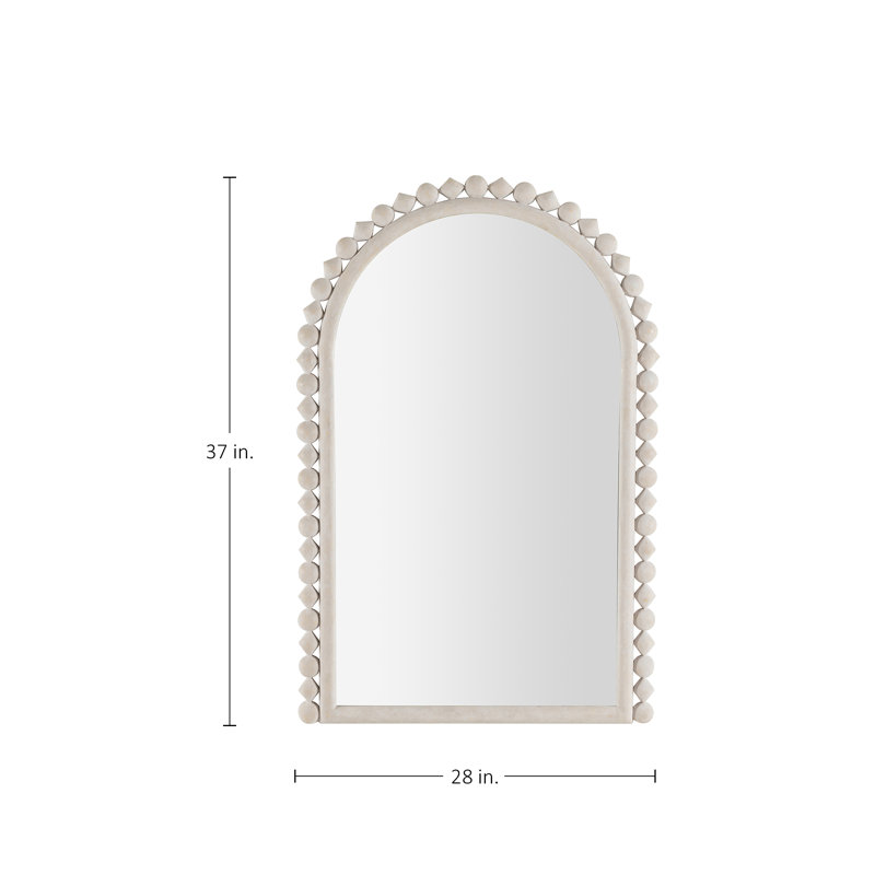 Belle Mirror - Small, 37" x 27.75", Cream