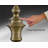 Vigore -  28" Satin Brass Touch Switch Table Lamp with USB Ports