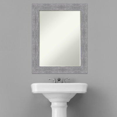 Piperton Wood Flat Wall Mirror