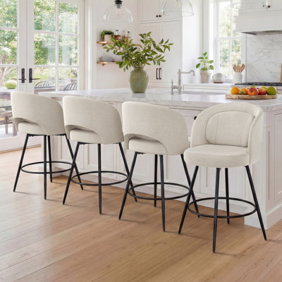 Tabouret de bar rotatif H 26 po Audrey