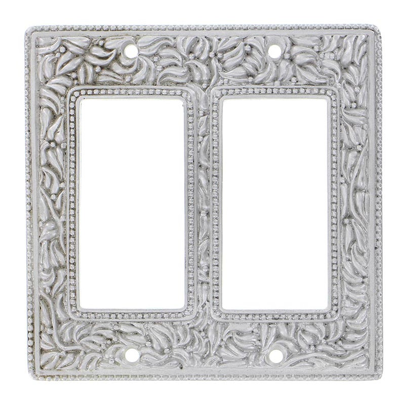 San Michele 2-Gang Rocker Wall Plate, Satin Nickel