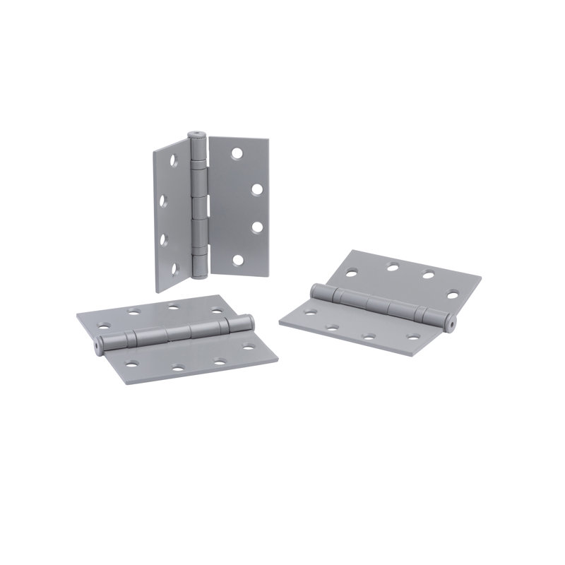 4.5 in. x 4.5 in. Full Mortise Squared Ball Bearing Hinge with Removable Pin - Pack of 3