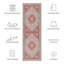 Tapis oriental turquoise / rouille Pashen-1080489229