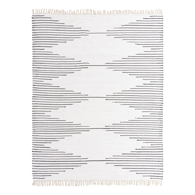Albertas Cotton Geometric Indoor Rug, Rectangle 8' x 10'