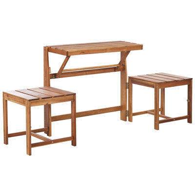 Thalia Solid Wood Acacia Outdoor Bench