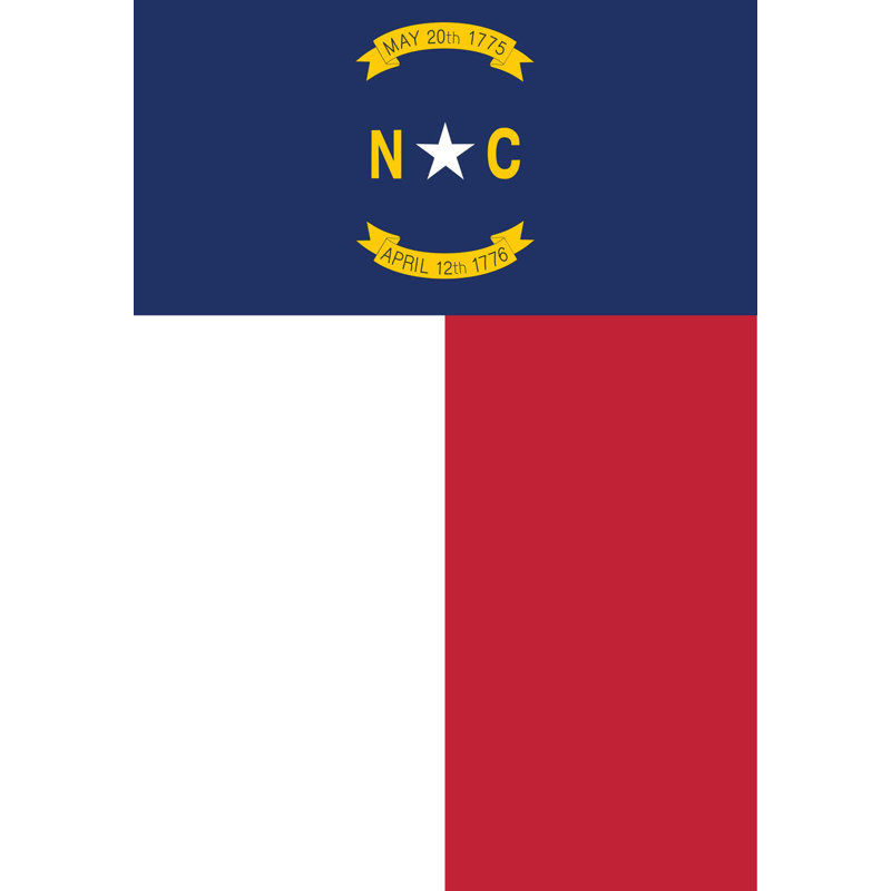 Drapeau de l'État de la Caroline du Nord