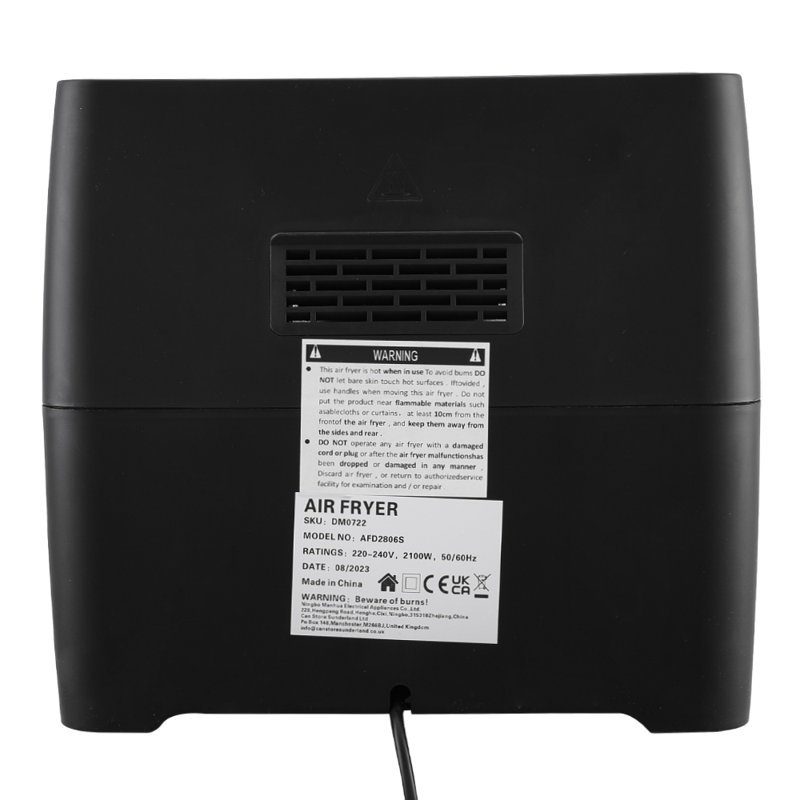 Belfry Kitchen 9L Air Fryer Oven, Black/Silver