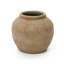 Vase rond en terre cuite 10 "avec des tons de terre naturels