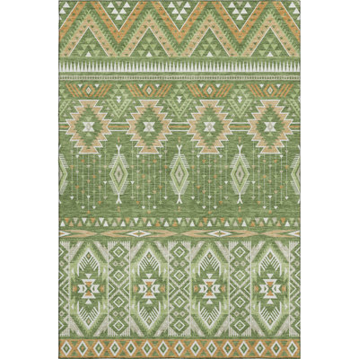 Premium Machine Washable Grilli AMF1851 Aztec Rug