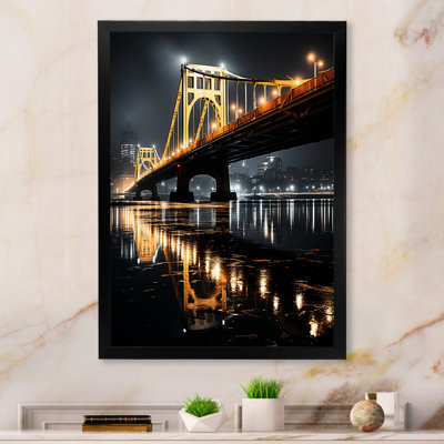 Pittsburgh Beautiful Cityscape At Night - Pittsburgh Wall Art