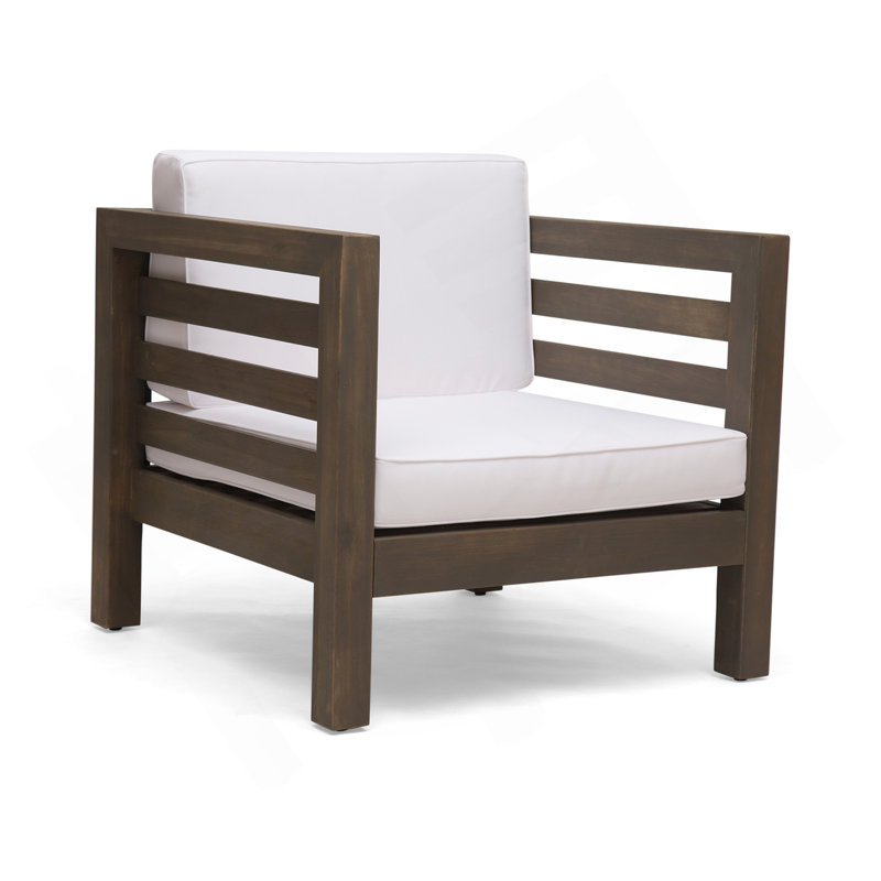 Oana Club Chair, Gray, White
