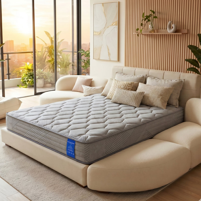 12'' Medium Luxury Hybrid Queen Mattress , Queen, Gray