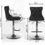2 pièces de tabourets de bar modernes en velours - beige, hauteur de siège réglable de 25 à 33 po, pivotant sur 360 pour îlot de cuisine pour la maison et le pub 25 pivotant de 33 po en beige, dossier 2 pièces-175361842-175361846