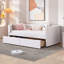Lit de jour simple rembourré avec dossier ergonomique et 2 tiroirs de rangement, élégant et confortable-519518670