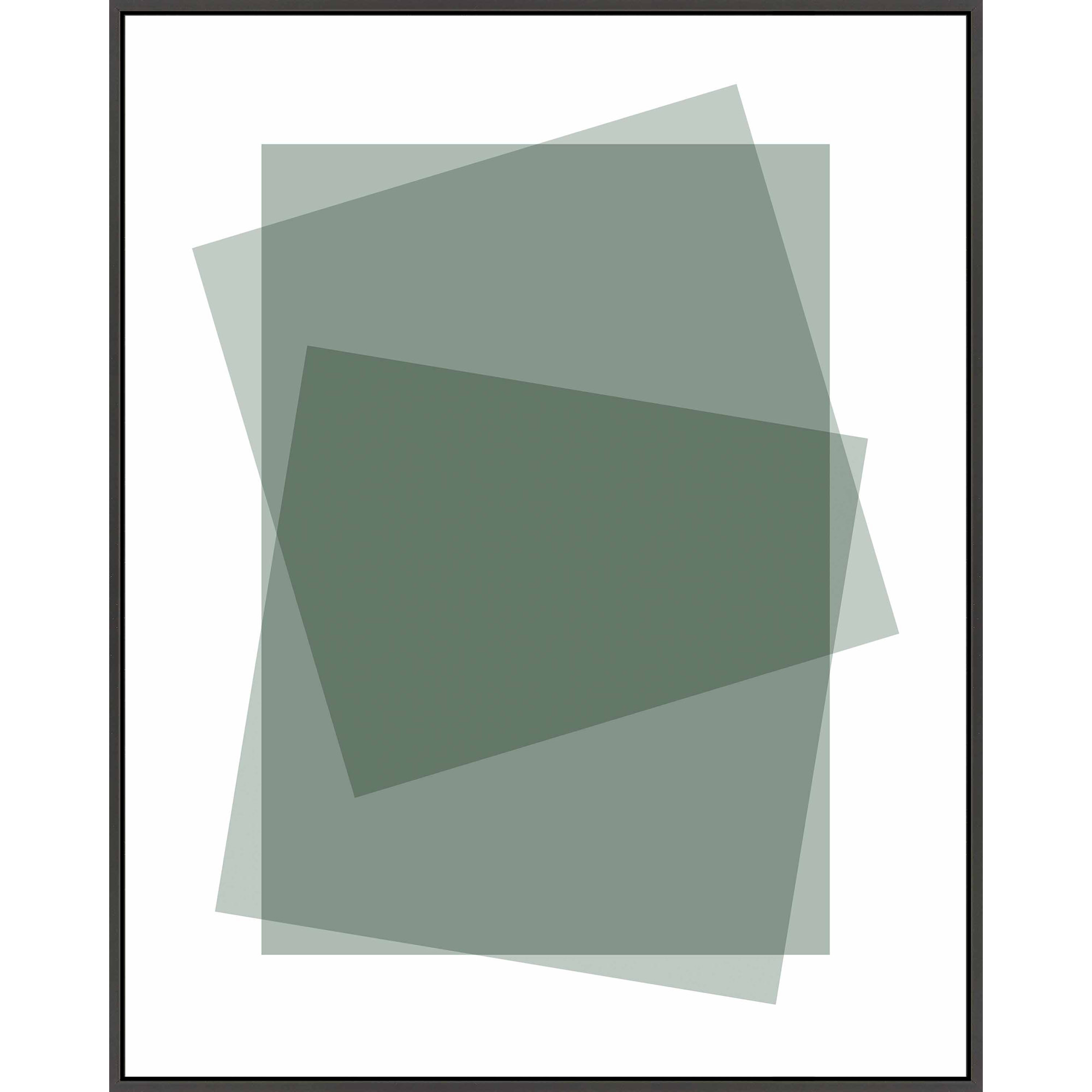 Sage Kami by Jacques Pilon, Black Framed Canvas, 30" H x 24" W