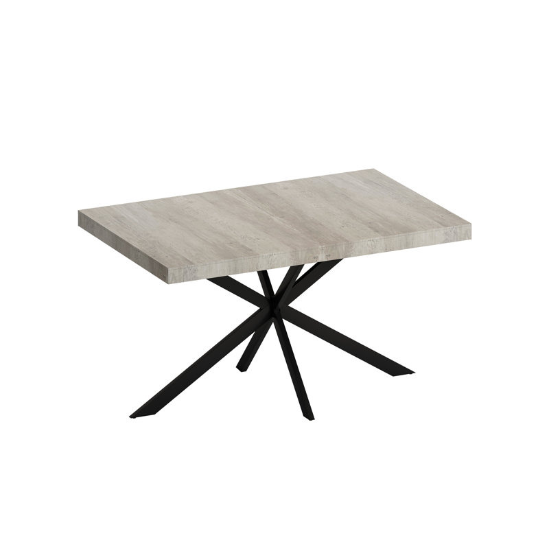 Table rectangulaire en gris Birdsall, Chêne gris