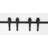 Neace Steel Standard Double Door Barn Door Hardware Kit