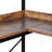 5 Tier Corner Bookshelf Tall Corner Bookcase With 4 Hooks L-Shaped Storage