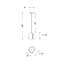 Luminaire suspendu nickel satiné 7,5 pouces 1 lumière (40 watts) Pallina-126018755-126018756