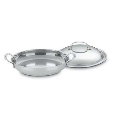 Chef's Classic™ Stainless 12" Everyday Pan with Medium Dome Cover