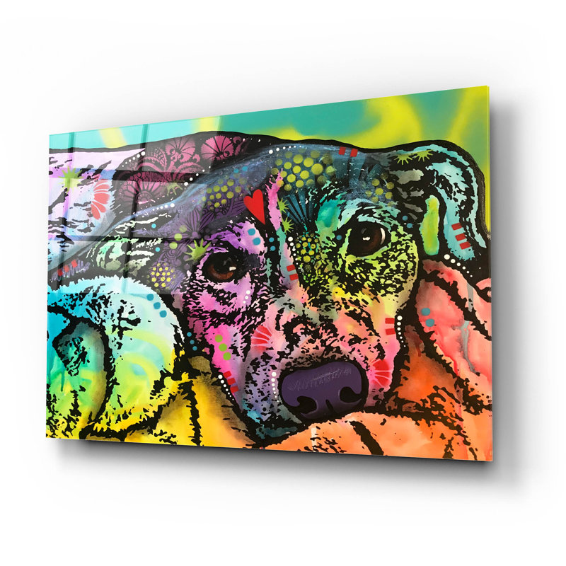 «Comfy Dog» par Dean Russo, H 16 po x l 24 po x P 0,2 po