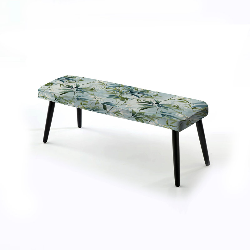 Bambou Tranquility Tropical - banc rembourré noir Tropical