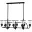 Lustre classique à 8 lumières avec accents de cristal Athow-533372126
